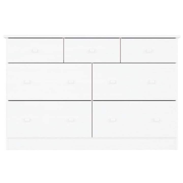 ALTA Chest of Drawers in White 112x35x73 cm - Solid Pine Wood, Durable & Stylish Storage Solution - Premium  from Home Treasures - Just £254.99! Shop now at Home Treasures