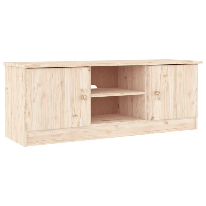 ALTA TV Cabinet - Solid Pine Wood, Ample Storage, Rustic Design - 112x35x41 cm - Premium  from Home Treasures - Just £84.99! Shop now at Home Treasures