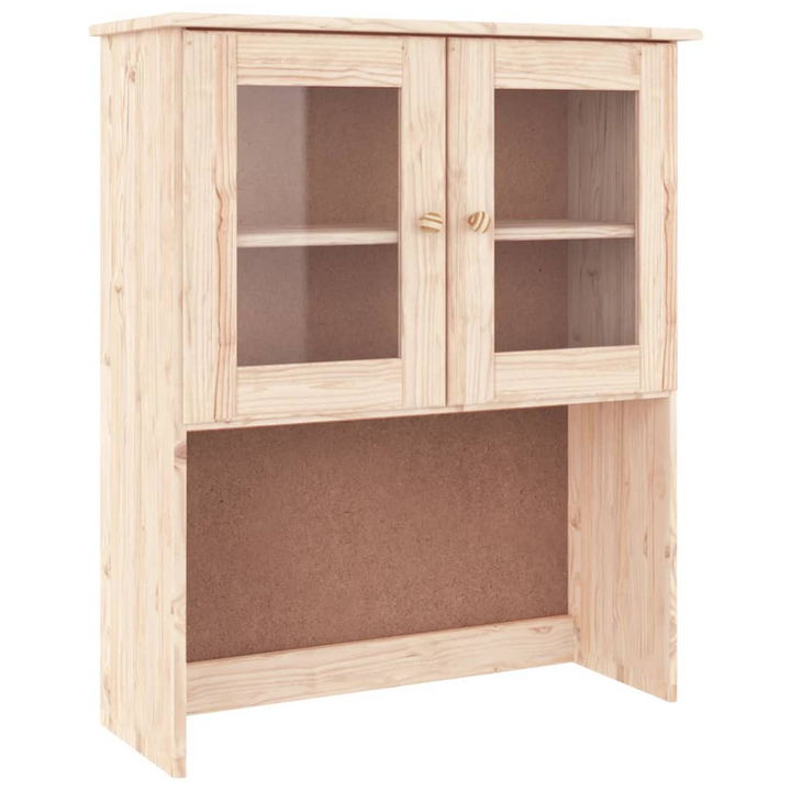 ALTA Solid Wood Pine Highboard Top 77x30x92 cm - Elegant Storage Solution with Glass Doors - Premium  from Home Treasures - Just £154.99! Shop now at Home Treasures