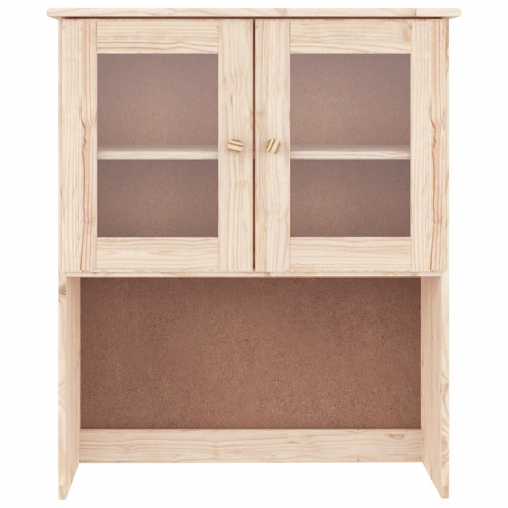 ALTA Solid Wood Pine Highboard Top 77x30x92 cm - Elegant Storage Solution with Glass Doors - Premium  from Home Treasures - Just £154.99! Shop now at Home Treasures