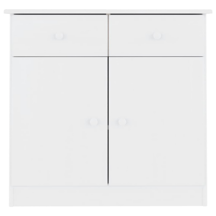 ALTA Solid Wood Pine Sideboard - Elegant White Storage Solution for Living Room, 77x35x73 cm - Premium  from Home Treasures - Just £123.99! Shop now at Home Treasures