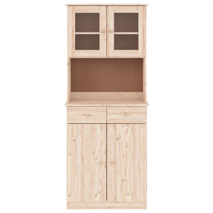 ALTA Highboard 77x35x188 cm | Solid Pine Wood Tall Cabinet with Ample Storage and Display Options - Premium  from Home Treasures - Just £287.99! Shop now at Home Treasures