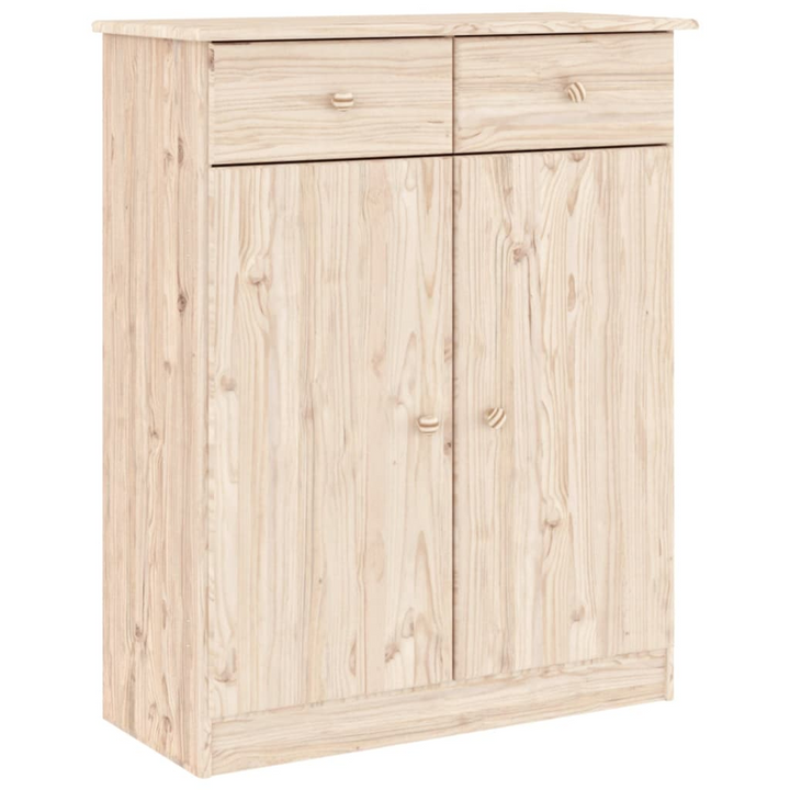 ALTA Highboard 77x35x188 cm | Solid Pine Wood Tall Cabinet with Ample Storage and Display Options - Premium  from Home Treasures - Just £287.99! Shop now at Home Treasures