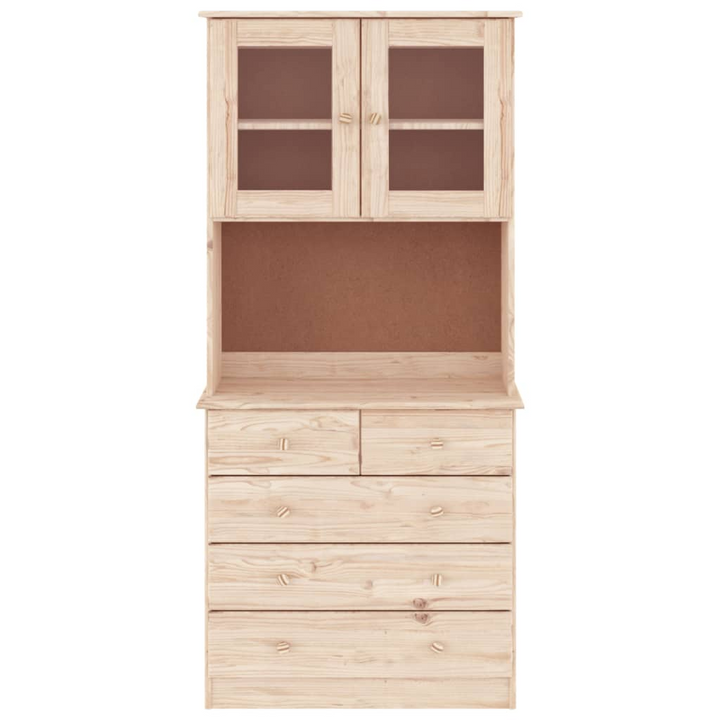 ALTA Highboard | Solid Pine Wood Storage Solution | 77x35x165 cm | Elegant & Durable - Premium  from Home Treasures - Just £298.99! Shop now at Home Treasures