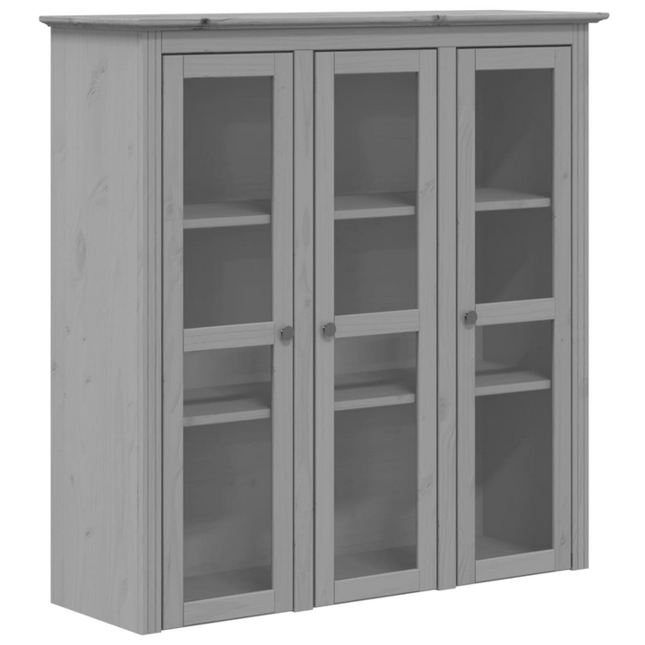 BODO Highboard - Elegant Grey Pine Cabinet (115.5x43x200.5 cm) with French Design and Ample Storage - Premium  from Home Treasures - Just £518.99! Shop now at Home Treasures