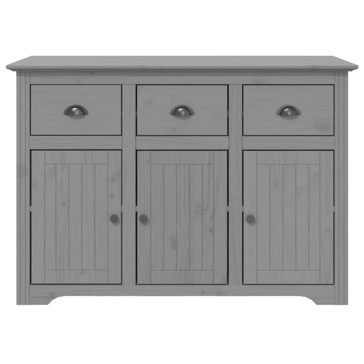 BODO Highboard - Elegant Grey Pine Cabinet (115.5x43x200.5 cm) with French Design and Ample Storage - Premium  from Home Treasures - Just £518.99! Shop now at Home Treasures