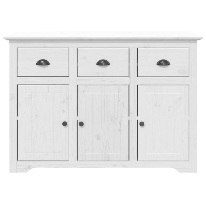 BODO Highboard in White - 115.5x43x200.5 cm | Solid Pine Wood French Style Storage Cabinet - Premium  from Home Treasures - Just £509.99! Shop now at Home Treasures