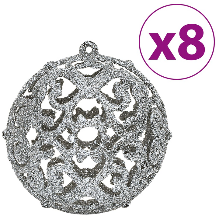 100 Piece Shatterproof Christmas Baubles in Grey - 3cm, 4cm, 6cm Sizes | Perfect for Tree, Garland, & Home Decor - Premium  from Home Treasures - Just £30.99! Shop now at Home Treasures