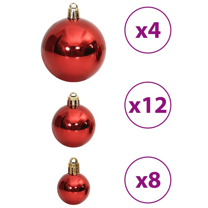 Wine Red Christmas Baubles - Shatterproof Ornaments in Matte, Glitter, Glossy & Openwork Styles - 3, 4, 6 cm - Premium  from Home Treasures - Just £31.99! Shop now at Home Treasures