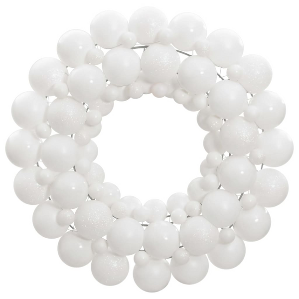 Christmas Wreath White 45 cm Polystyrene for Festive Home Decor - Premium  from Home Treasures - Just £17.99! Shop now at Home Treasures