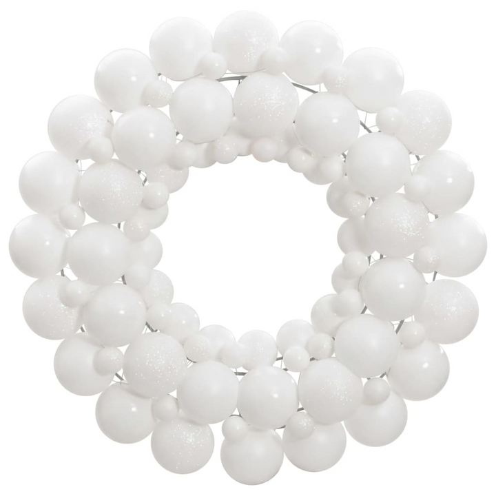 Christmas Wreath White 45 cm Polystyrene for Festive Home Decor - Premium  from Home Treasures - Just £17.99! Shop now at Home Treasures