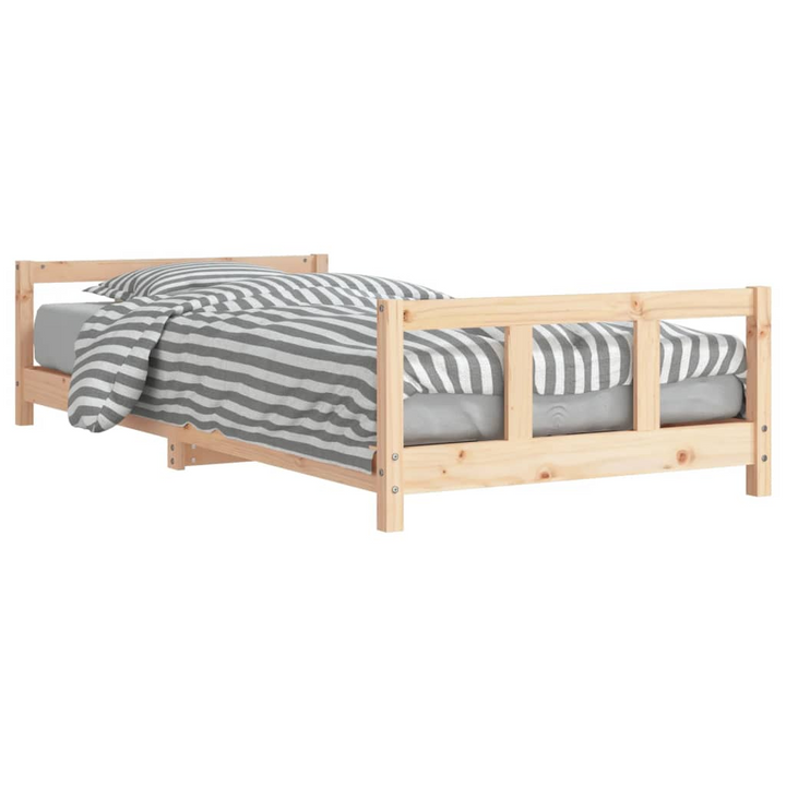 Children's Bed Frame 90x200 cm Solid Wood Pine - High-quality, Sturdy, and Timeless Design - Premium  from Home Treasures - Just £87.99! Shop now at Home Treasures