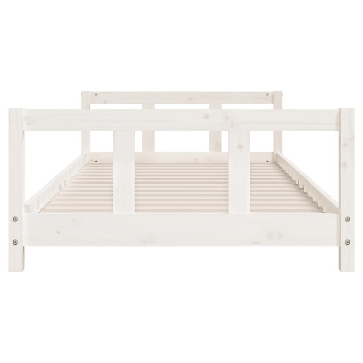 Children's Bed Frame - Solid Pine Wood, White, 90x200 cm - Elegant & Sturdy Bed Frame for Children - Premium  from Home Treasures - Just £101.99! Shop now at Home Treasures