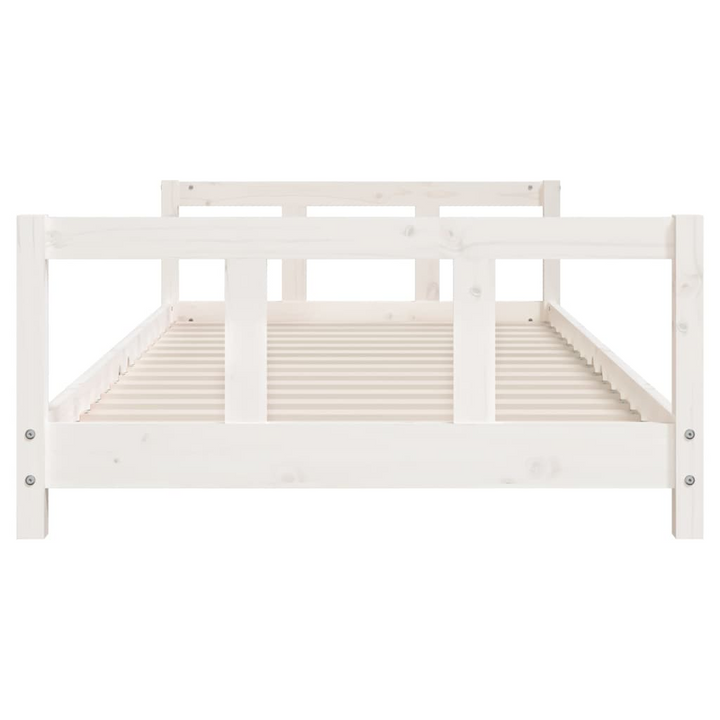 White Children's Bed Frame - 90x190 cm Solid Pine Wood, Elegant & Sturdy Design - Premium  from Home Treasures - Just £95.99! Shop now at Home Treasures