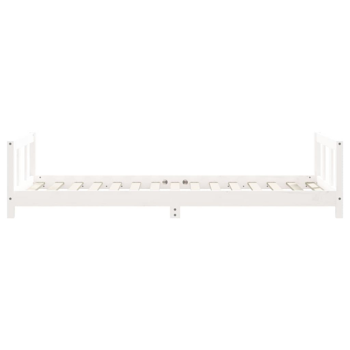 White Children's Bed Frame - 90x190 cm Solid Pine Wood, Elegant & Sturdy Design - Premium  from Home Treasures - Just £95.99! Shop now at Home Treasures