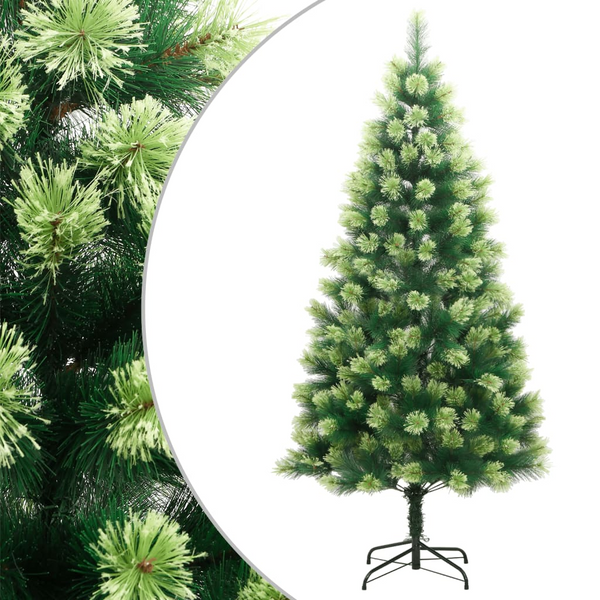 Artificial Hinged Christmas Tree with Metal Stand - Realistic PVC Tips, Easy Setup, Sturdy & Reusable - Premium  from Home Treasures - Just £161.99! Shop now at Home Treasures