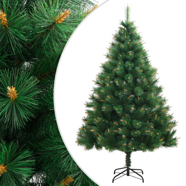 Artificial Hinged Christmas Tree with Stand - 150 cm Realistic Xmas Decor - Premium  from Home Treasures - Just £63.99! Shop now at Home Treasures