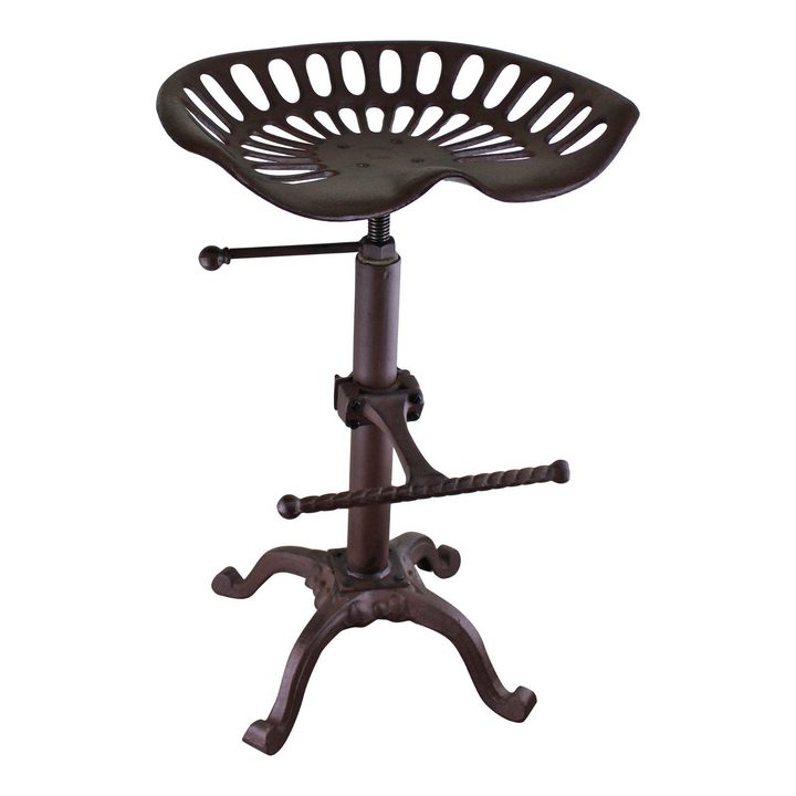 Vintage Cast Iron Tractor Seat Kitchen/Bar Stool - Rustic Country Style - Premium  from Home Treasures - Just £67.99! Shop now at Home Treasures