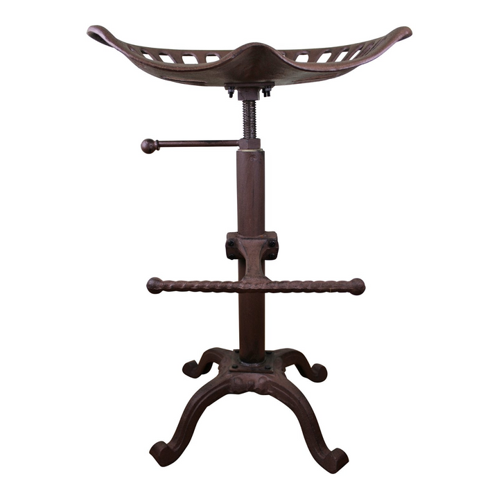 Vintage Cast Iron Tractor Seat Kitchen/Bar Stool - Rustic Country Style - Premium  from Home Treasures - Just £67.99! Shop now at Home Treasures