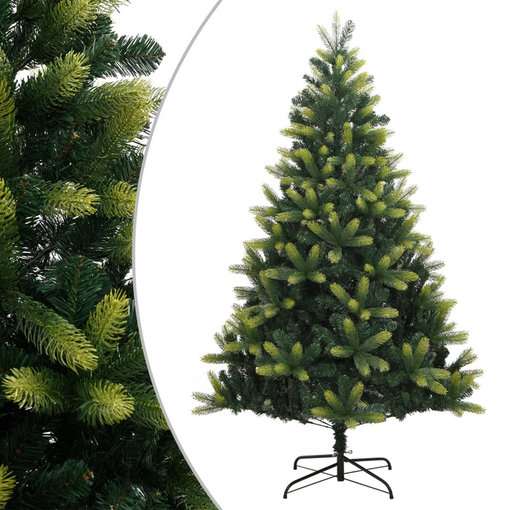 Artificial Hinged Christmas Tree with Stand - Realistic & Lifelike | Easy Setup & Sturdy Metal Base - Premium  from Home Treasures - Just £208.99! Shop now at Home Treasures