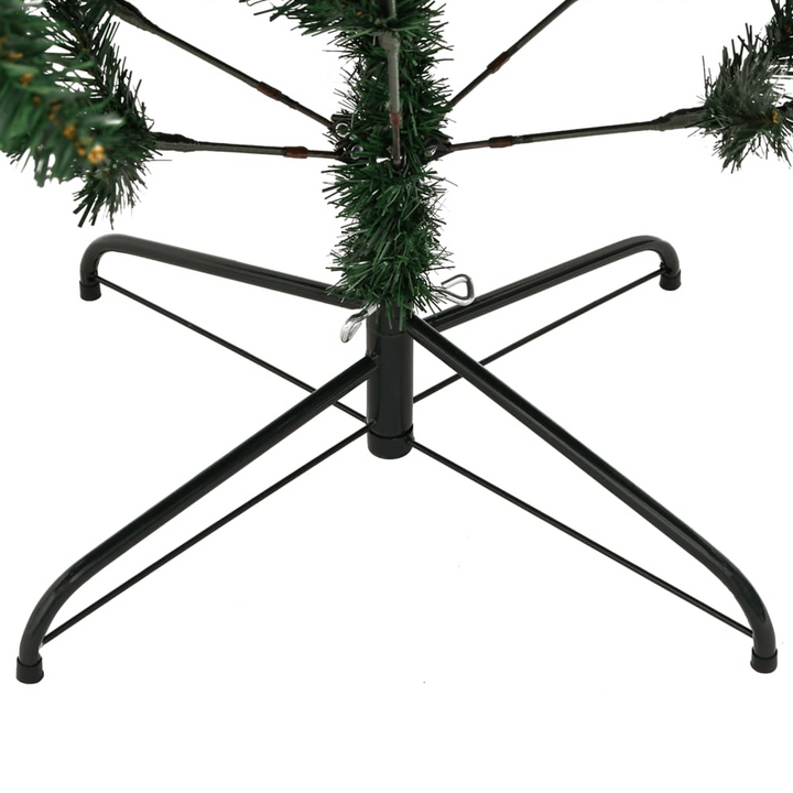 Artificial Hinged Christmas Tree with Stand - Realistic & Lifelike | Easy Setup & Sturdy Metal Base - Premium  from Home Treasures - Just £208.99! Shop now at Home Treasures