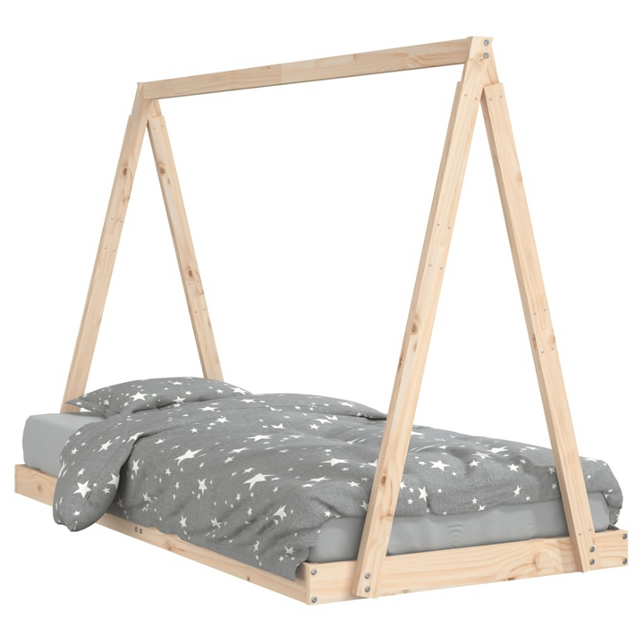 Children's Bed Frame - 90x190 cm, Solid Pine Wood, Tipi Tent Design, Sturdy and Fun Bed for Children - Premium  from Home Treasures - Just £114.99! Shop now at Home Treasures