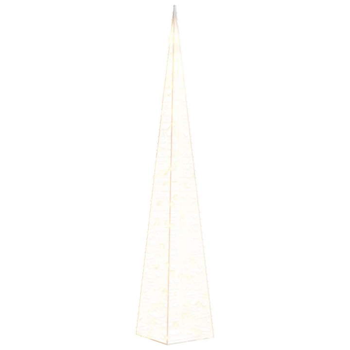 Christmas Light Cone - 60 Warm White LEDs, 120 cm Acrylic Cone, 8 Lighting Modes, IP44 Waterproof - Indoor & Outdoor Use - Premium  from Home Treasures - Just £74.99! Shop now at Home Treasures