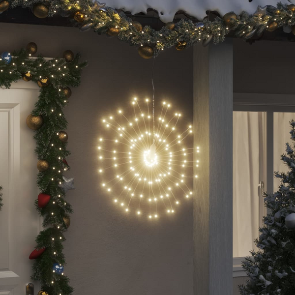 Christmas Starburst Light - 140 LEDs, Warm White, 17 cm - Perfect for Festive Decoration - Premium  from Home Treasures - Just £11.99! Shop now at Home Treasures