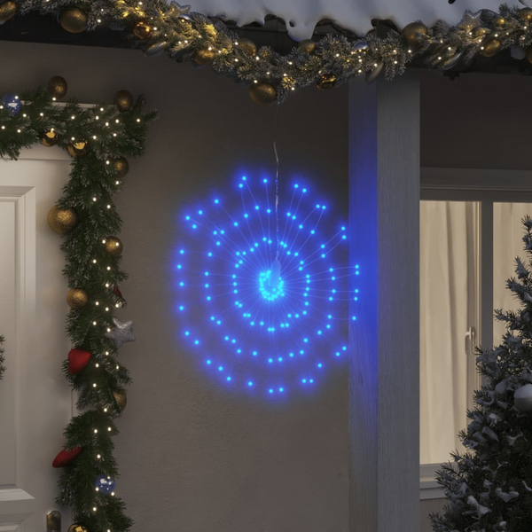 Christmas Starburst Lights - Blue LED Starburst Lights - Set of 4 - 140 LEDs - 17 cm - Premium  from Home Treasures - Just £32.99! Shop now at Home Treasures