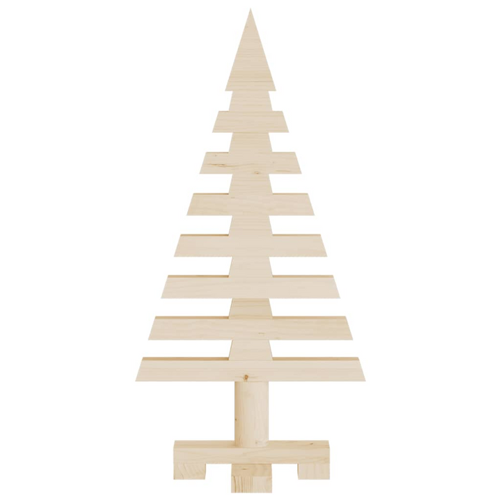 Wooden Christmas Tree - 60cm Solid Pine Wood Holiday Decoration, Customizable and Space-Saving, Ideal for Home, Office, and Events - Premium  from Home Treasures - Just £49.99! Shop now at Home Treasures