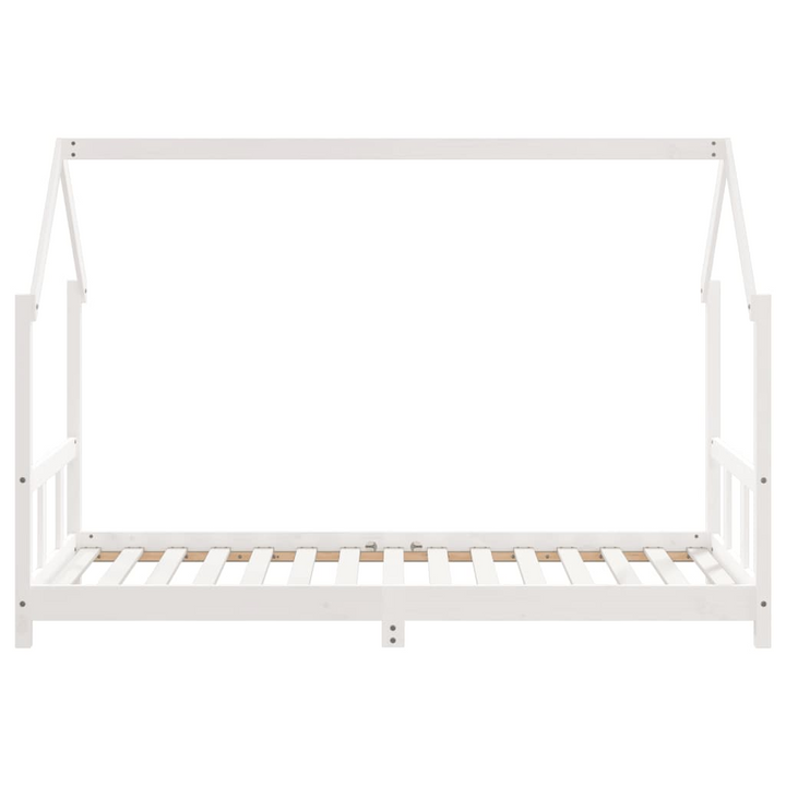 Children's Solid Pine Bed Frame, White, 90x190 cm - Sturdy, Stylish, and Fun for Children - Premium  from Home Treasures - Just £124.99! Shop now at Home Treasures