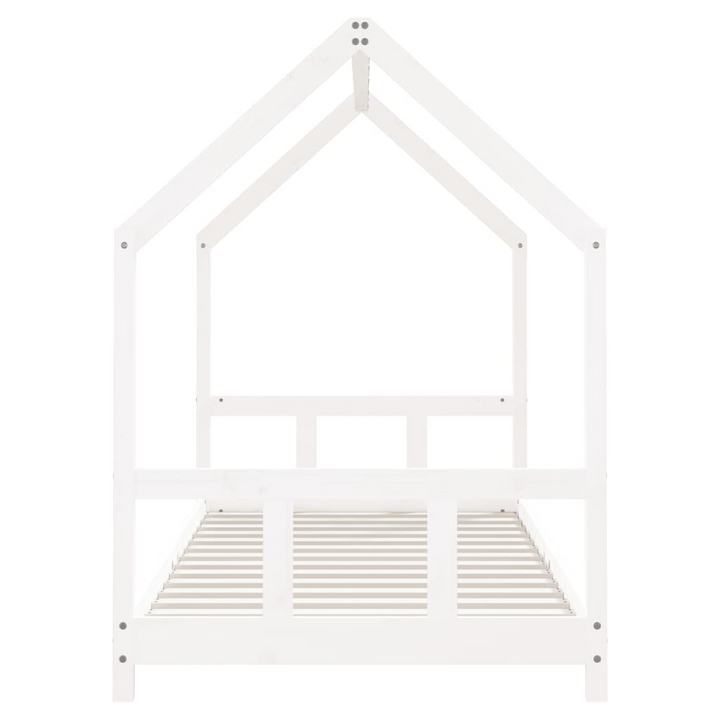 Children's Solid Pine Bed Frame, White, 90x190 cm - Sturdy, Stylish, and Fun for Children - Premium  from Home Treasures - Just £124.99! Shop now at Home Treasures