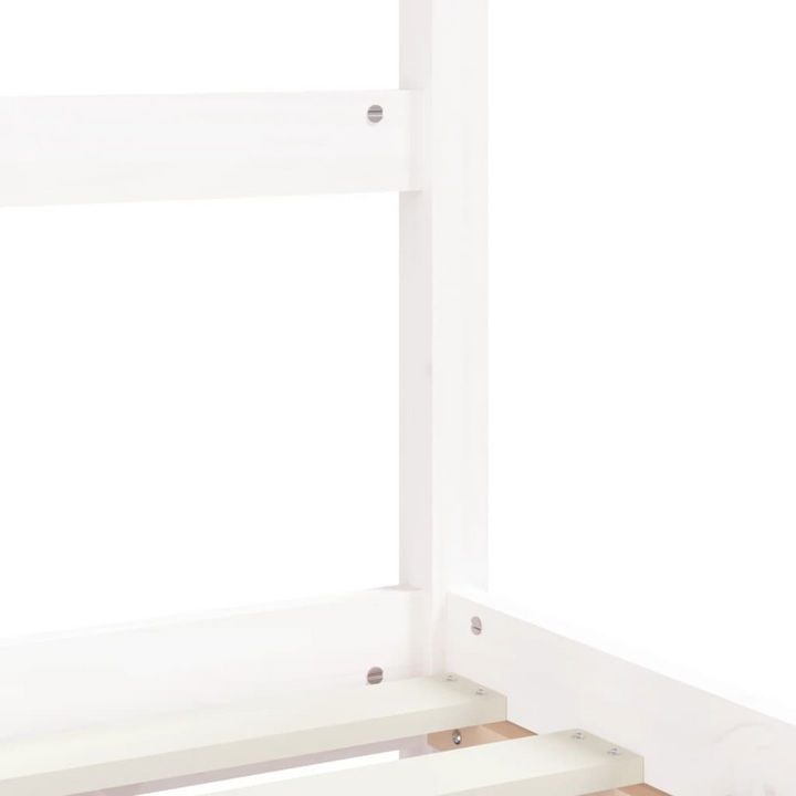 Children's Solid Pine Bed Frame, White, 90x190 cm - Sturdy, Stylish, and Fun for Children - Premium  from Home Treasures - Just £124.99! Shop now at Home Treasures