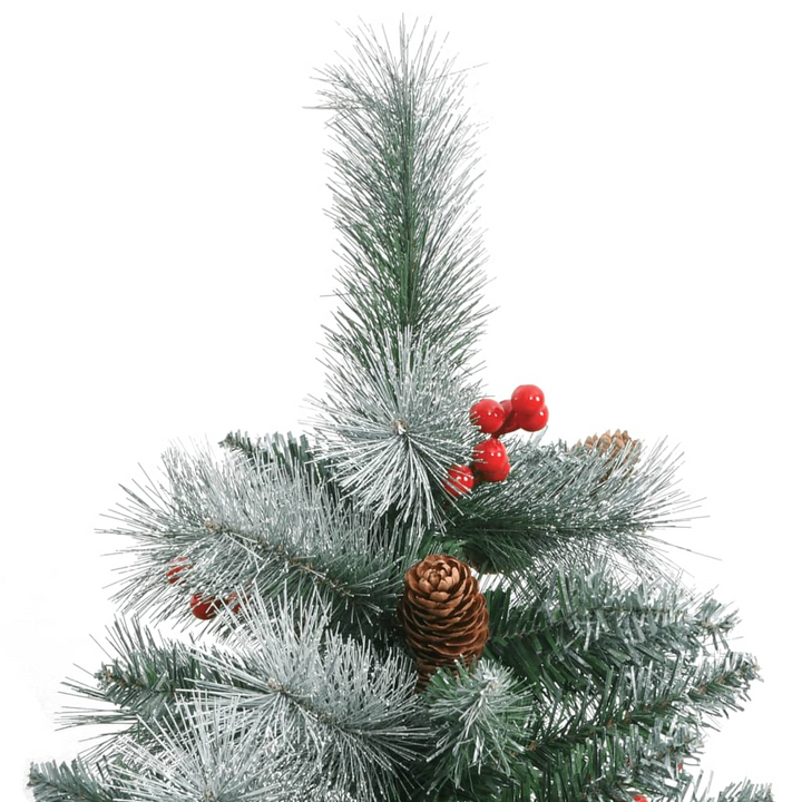 Artificial Hinged Christmas Tree with Cones and Berries – Perfect Festive Centerpiece - Premium  from Home Treasures - Just £199.99! Shop now at Home Treasures