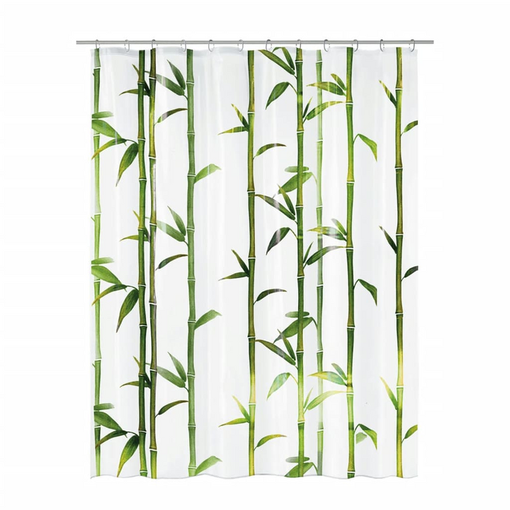 Kleine Wolke Bamboo Shower Curtain 180x200 cm - Eco-Friendly, Waterproof, Trendy Design in Green - Premium  from Home Treasures - Just £39.99! Shop now at Home Treasures