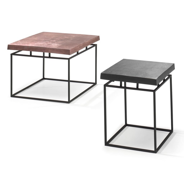 Industrial Chic 2 Piece Coffee Table Set - Aron Metal with Grey and Rust Finish - Premium  from Home Treasures - Just £237.99! Shop now at Home Treasures