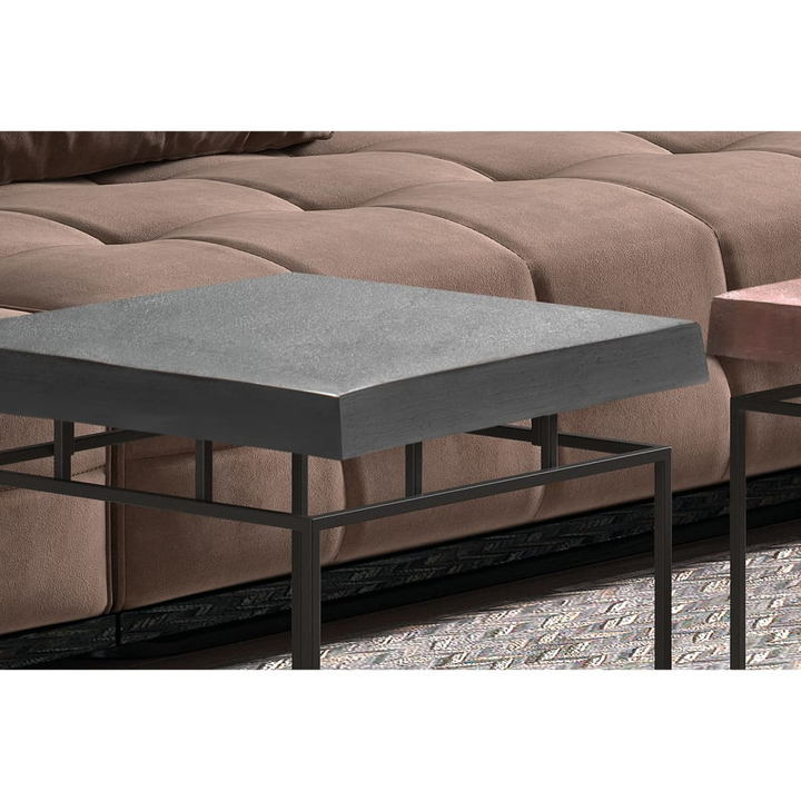 Industrial Chic 2 Piece Coffee Table Set - Aron Metal with Grey and Rust Finish - Premium  from Home Treasures - Just £237.99! Shop now at Home Treasures