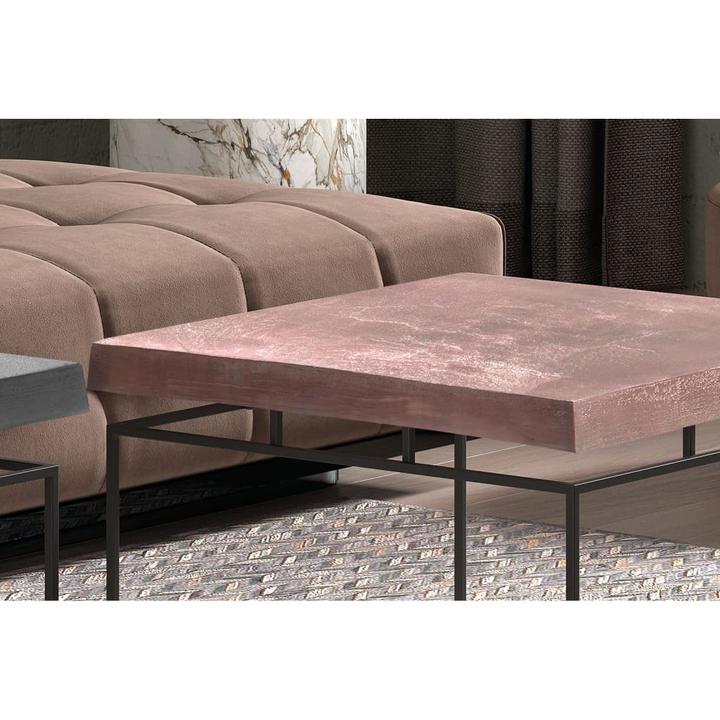 Industrial Chic 2 Piece Coffee Table Set - Aron Metal with Grey and Rust Finish - Premium  from Home Treasures - Just £237.99! Shop now at Home Treasures