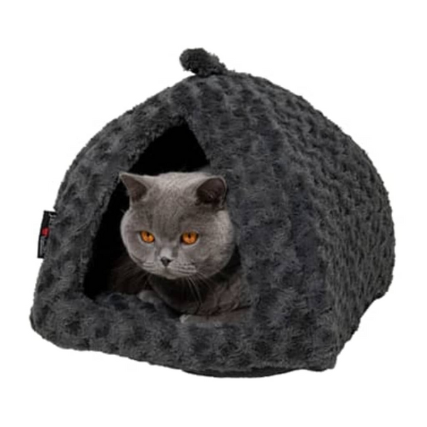 Jack and Vanilla Pet Igloo Coal - Super Soft & Stylish Pet Bed for Cats and Small Dogs - Comfort and Durability Guaranteed - Premium  from Home Treasures - Just £63.99! Shop now at Home Treasures