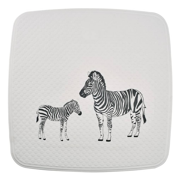 RIDDER Non-Slip Zebra Shower Mat 54x54 cm - White and Black | Skin-Friendly, Recyclable & Easy-to-Clean Bath Mat for All Ages - Premium  from Home Treasures - Just £38.99! Shop now at Home Treasures