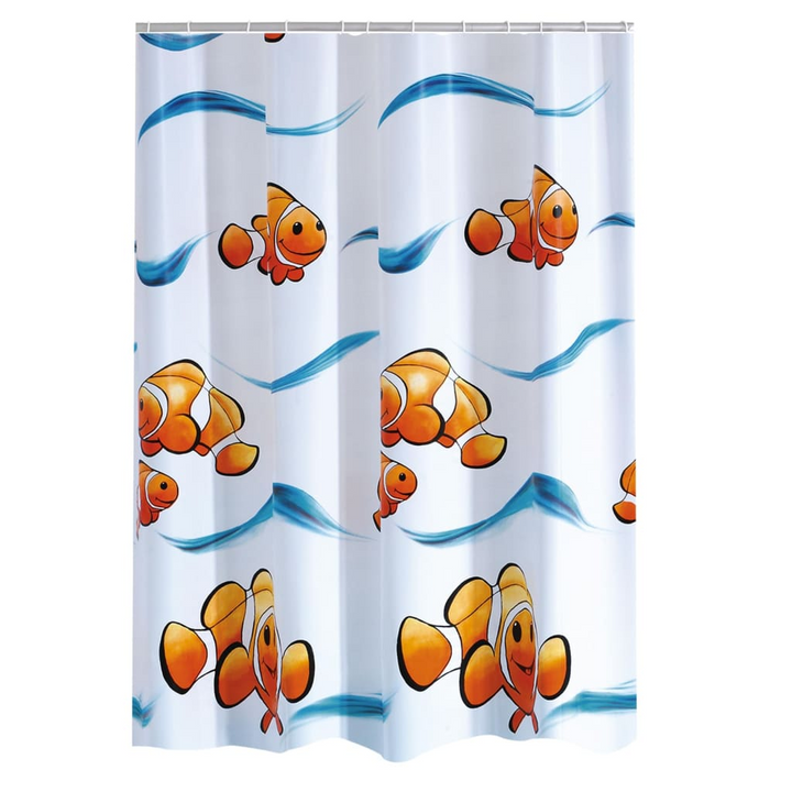 RIDDER Clown Fish Vinyl Shower Curtain - 180x200 cm | Waterproof, Durable & Easy-Clean with Cheerful Design - Premium  from Home Treasures - Just £31.99! Shop now at Home Treasures