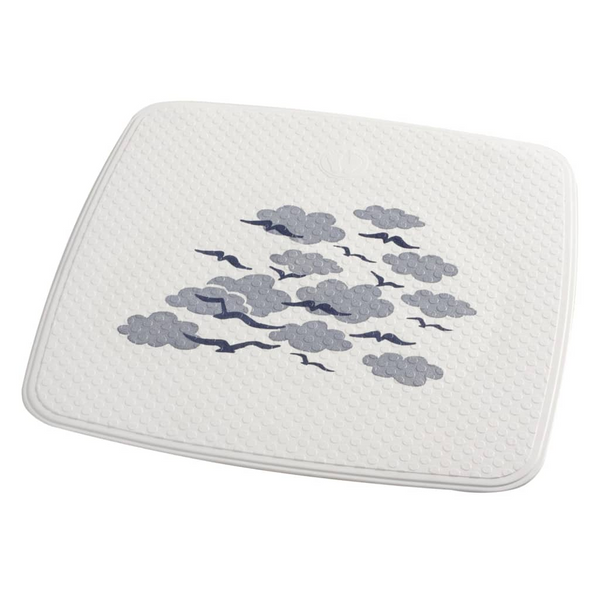 RIDDER Helgoland Non-Slip Shower Mat 54x54 cm - White & Blue, Skin-Friendly TPE, Sustainable & Easy-to-Clean - Premium  from Home Treasures - Just £37.99! Shop now at Home Treasures