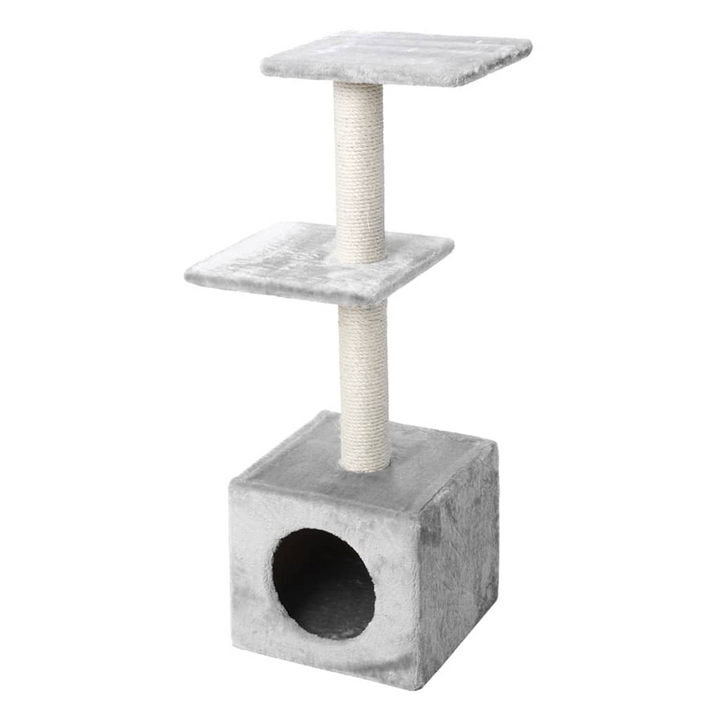 Ebi Cat Classic Tree Palazzo in Grey, 30x30x90 cm - Resting Place and Playground for Your Furry Friend - Premium  from Home Treasures - Just £53.99! Shop now at Home Treasures