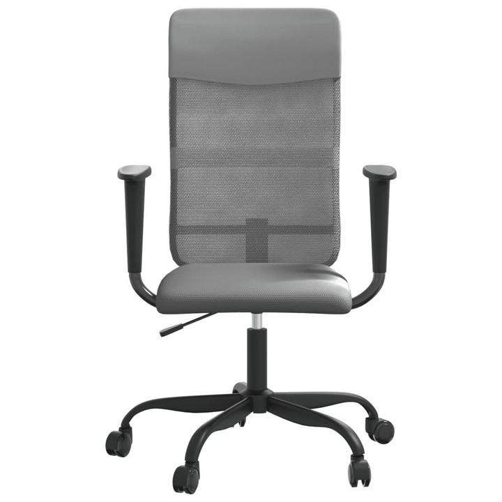 Ergonomic Office Chair in Grey Mesh Fabric and Faux Leather - Comfortable and Stylish Desk Chair - Premium  from Home Treasures - Just £80.99! Shop now at Home Treasures