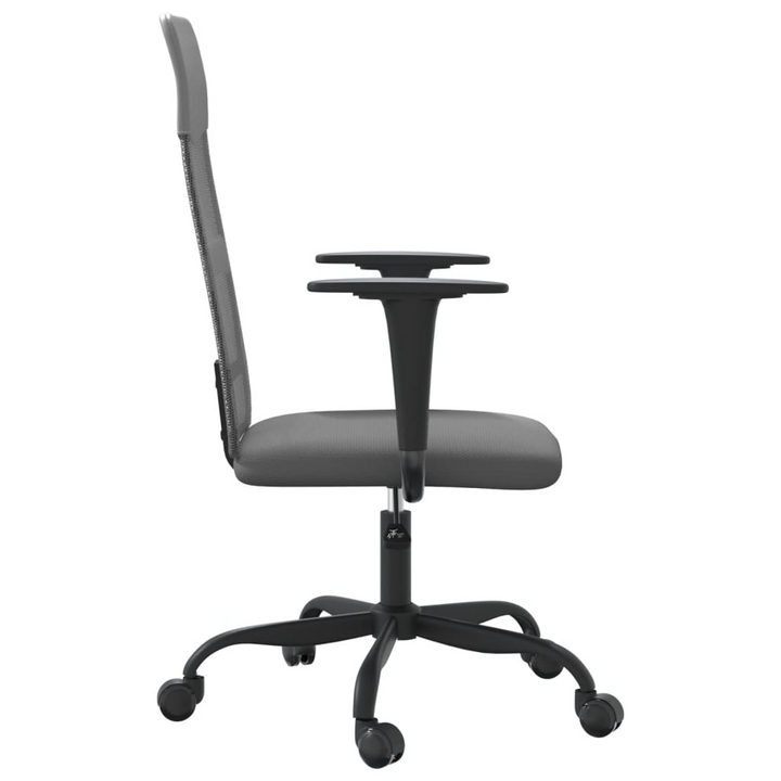 Ergonomic Office Chair in Grey Mesh Fabric and Faux Leather - Comfortable and Stylish Desk Chair - Premium  from Home Treasures - Just £80.99! Shop now at Home Treasures