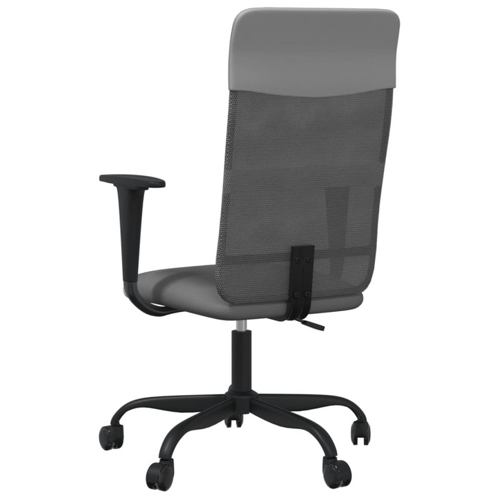 Ergonomic Office Chair in Grey Mesh Fabric and Faux Leather - Comfortable and Stylish Desk Chair - Premium  from Home Treasures - Just £80.99! Shop now at Home Treasures