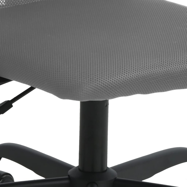 Ergonomic Office Chair in Grey Mesh Fabric and Faux Leather - Comfortable and Stylish Desk Chair - Premium  from Home Treasures - Just £80.99! Shop now at Home Treasures