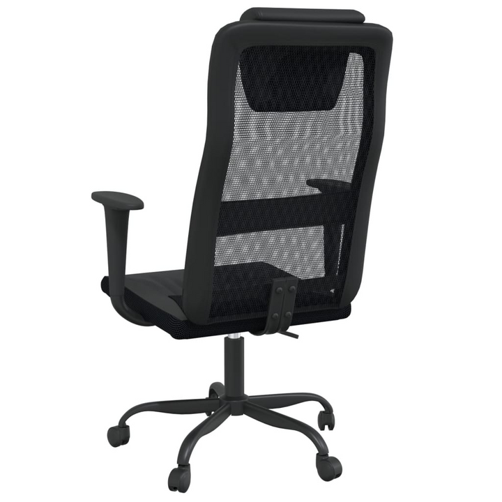 Ergonomic Office Chair - Black Mesh Fabric & Faux Leather | Adjustable Height, 360-Degree Swivel, Enhanced Comfort - Premium  from Home Treasures - Just £81.99! Shop now at Home Treasures