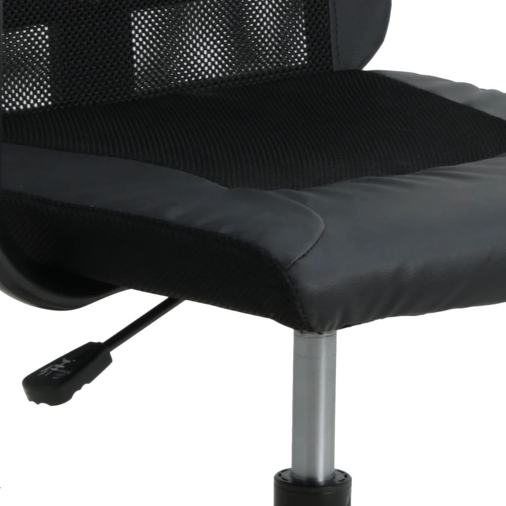 Ergonomic Office Chair - Black Mesh Fabric & Faux Leather | Adjustable Height, 360-Degree Swivel, Enhanced Comfort - Premium  from Home Treasures - Just £81.99! Shop now at Home Treasures