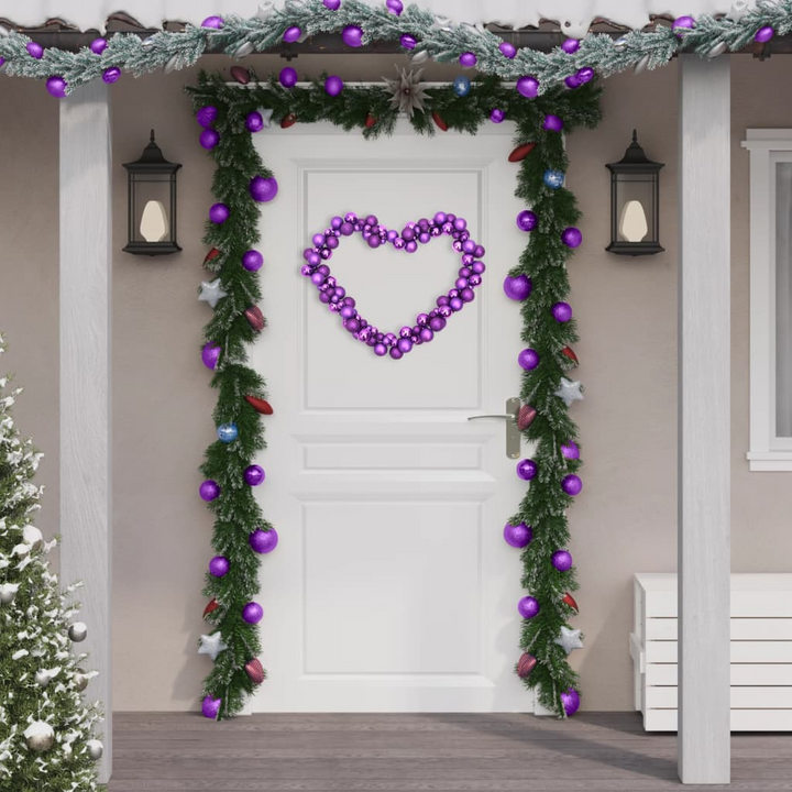 175 cm Purple Christmas Balls Garland - Shatterproof Polystyrene Xmas Decoration - Premium  from Home Treasures - Just £33.99! Shop now at Home Treasures